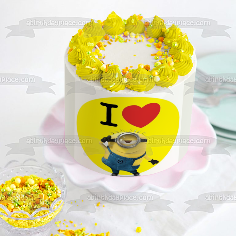 Figura comestible para tarta de Minion Carl de Despicable Me, imagen ABPID06224 