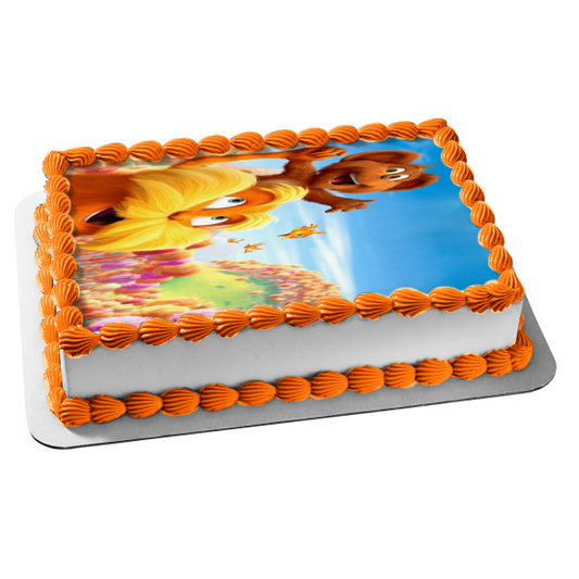 Dr. Seuss el Lorax Bar-Ba-Loot y Humming Fish Imagen comestible para decoración de tarta ABPID06226 