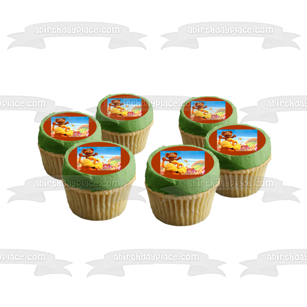 Dr. Seuss el Lorax Bar-Ba-Loot y Humming Fish Imagen comestible para decoración de tarta ABPID06226 