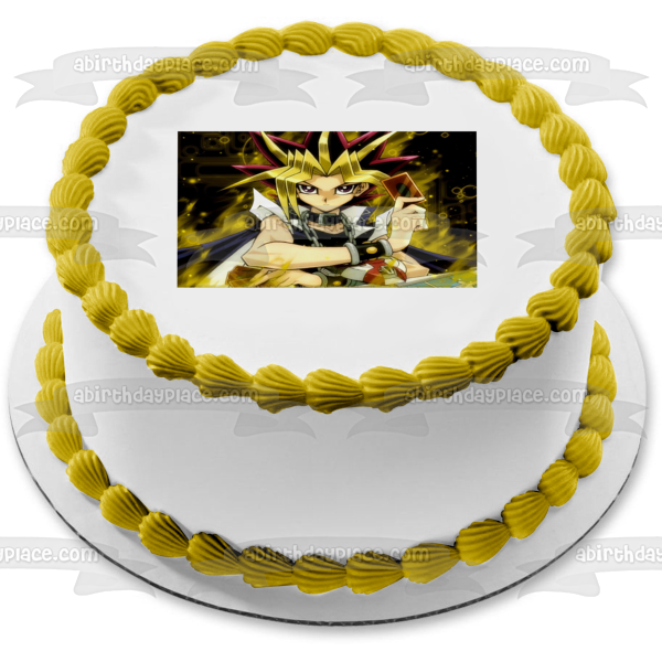 Yu-Gi-Oh Yugi Mutou In Domino City Edible Cake Topper Image ABPID06446