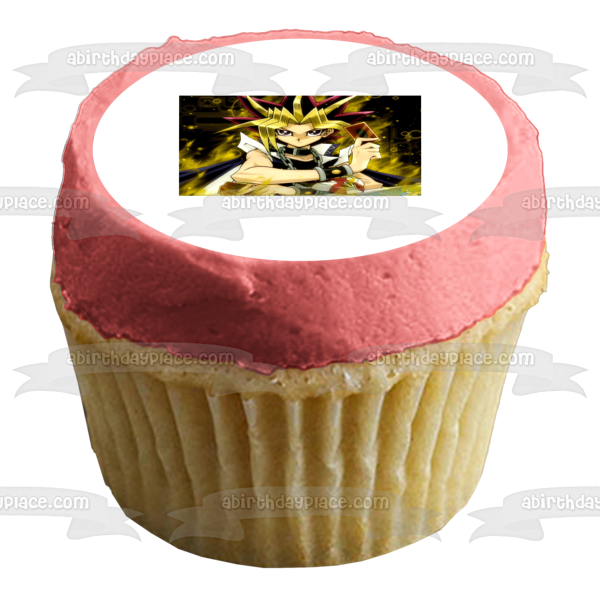 Yu-Gi-Oh Yugi Mutou In Domino City Edible Cake Topper Image ABPID06446