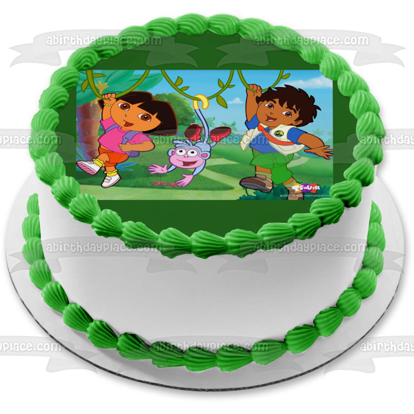 Dora la Exploradora Go Diego Go Botas Imagen comestible para decoración de tarta ABPID06291 