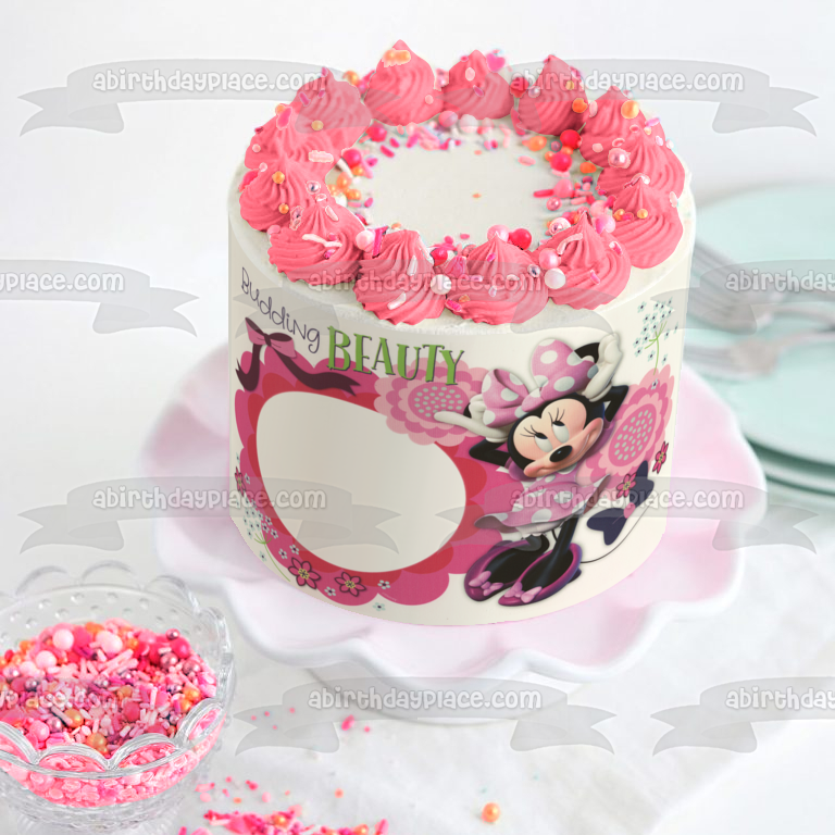 Layered Acrylic Birthday Cake Fropper + Topper - Minnie