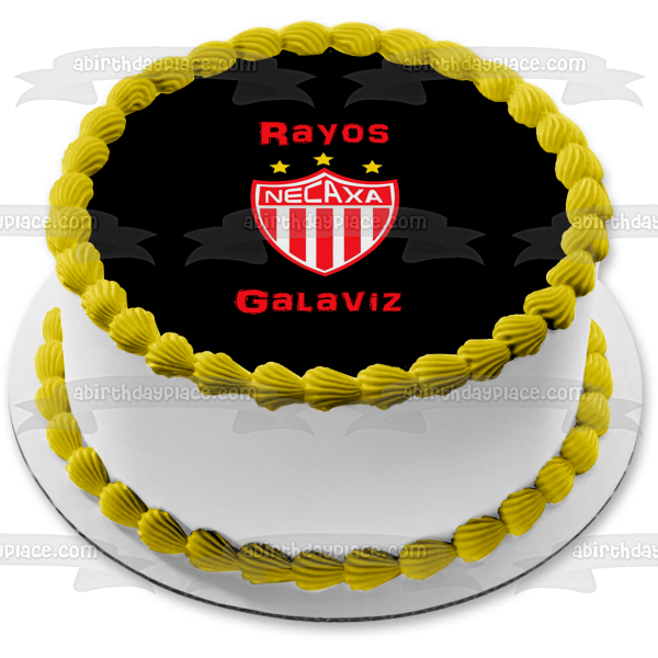 Logotipo del Club Necaxa Fútbol y Rayos Galaviz Imagen comestible para decoración para tarta ABPID06605