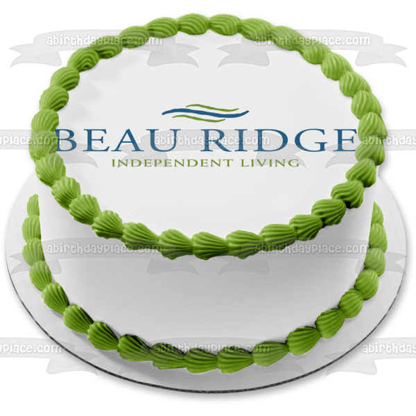 Imagen de decoración comestible para tarta con el logotipo de Beau Ridge Independent Living Amidi Care ABPID06608 