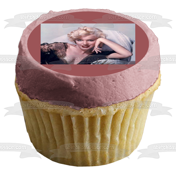 Adorno comestible para tarta con vestido negro de Marilyn Monroe, imagen ABPID06555 