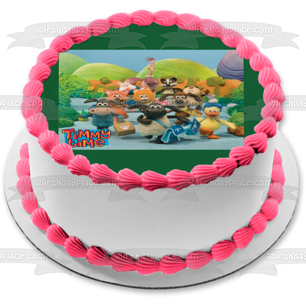 Timmy Time Stripey Yabba Kid Paxon Otus and Osbourne Edible Cake Topper Image ABPID06648