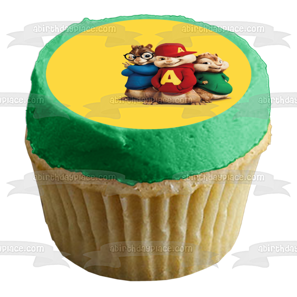 Alvin and the Chipmunks Simon and Theodore Edible Cake Topper Image ABPID06800