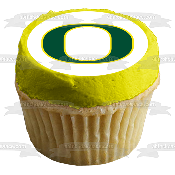 Imagen comestible para tarta con logotipo de los Ducks de la Universidad de Oregon ABPID06872 