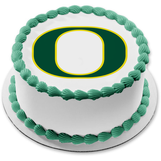 Imagen comestible para tarta con logotipo de los Ducks de la Universidad de Oregon ABPID06872 