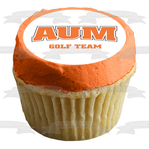 Aum Auburn University at Montogmery Golf Team Logo Edible Cake Topper Image ABPID06772