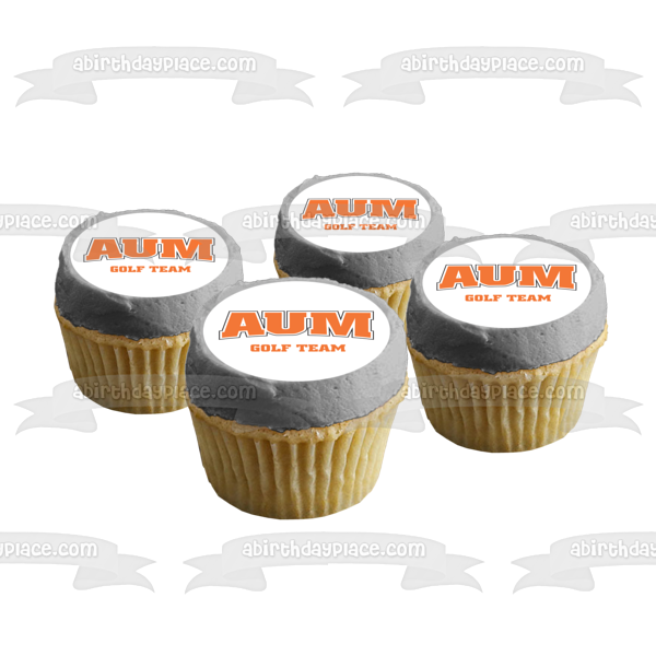 Aum Auburn University at Montogmery Golf Team Logo Edible Cake Topper Image ABPID06772