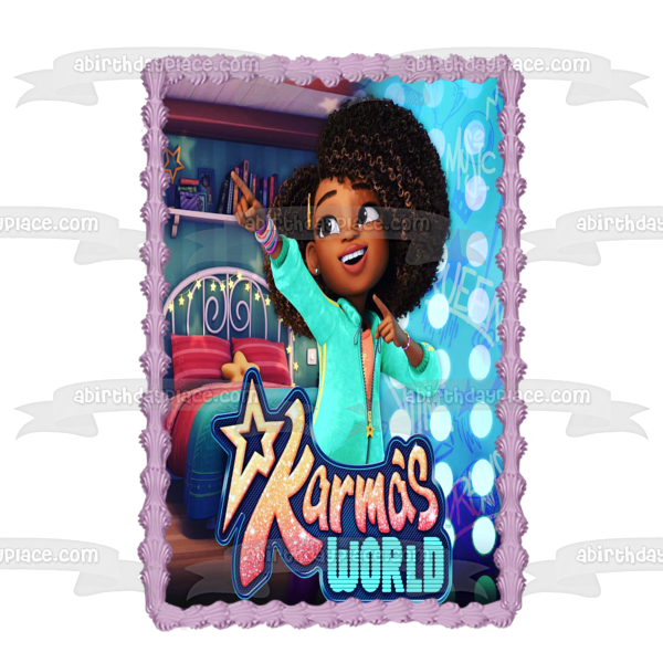 Decoración comestible para tarta Karma's World Karma Grant Imagen ABPID55291 