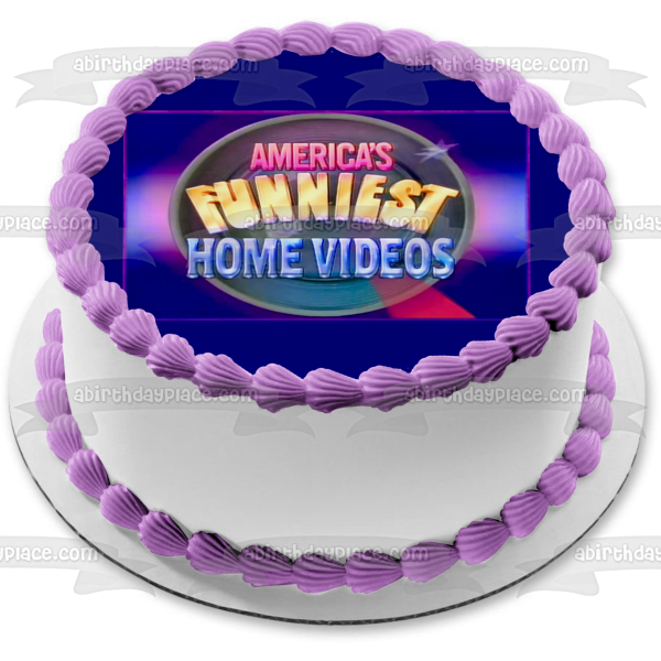 America's Funniest Home Videos Logo Edible Cake Topper Image ABPID55339