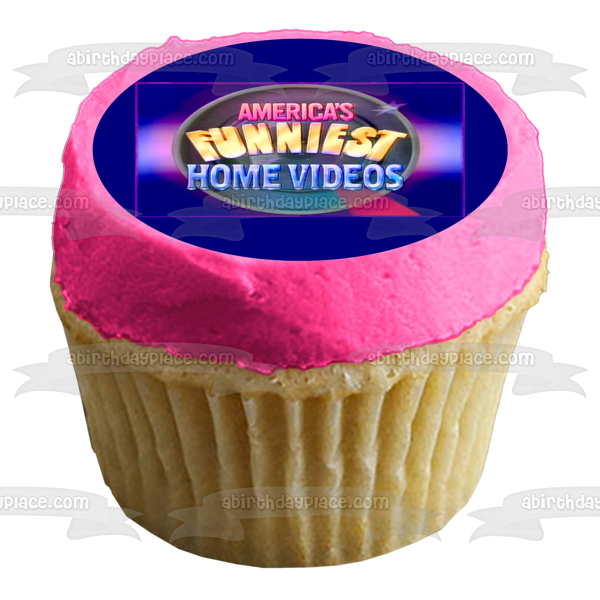 America's Funniest Home Videos Logo Edible Cake Topper Image ABPID55339