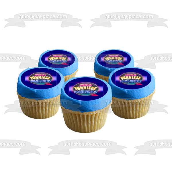 America's Funniest Home Videos Logo Edible Cake Topper Image ABPID55339