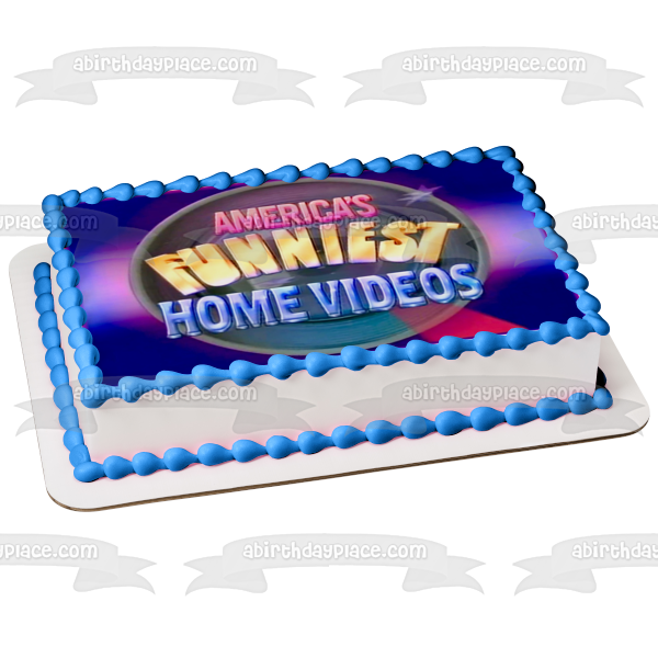 America's Funniest Home Videos Logo Edible Cake Topper Image ABPID55339