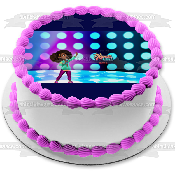 Karma's World Karma Singing Edible Cake Topper Image ABPID55292