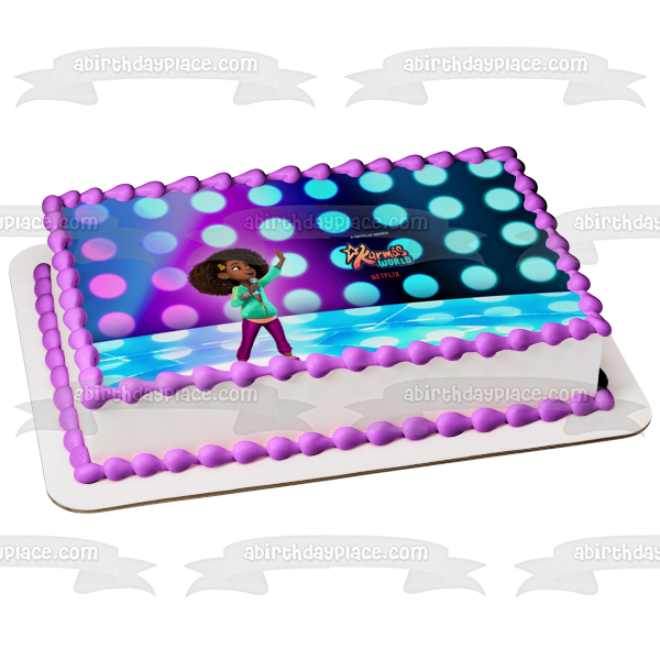 Karma's World Karma Singing Edible Cake Topper Image ABPID55292