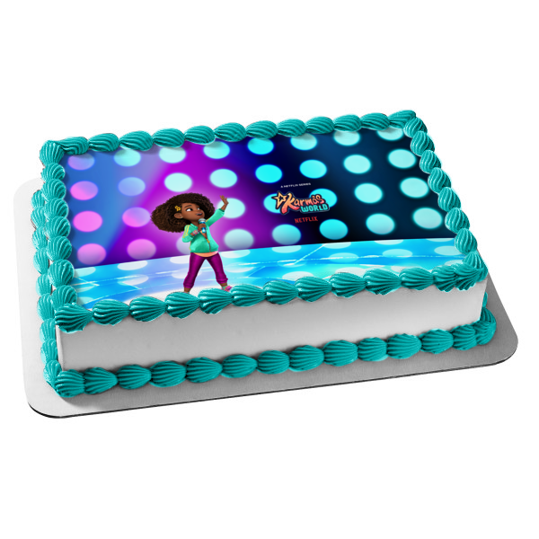 Karma's World Karma Singing Edible Cake Topper Image ABPID55292