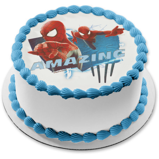 Increíble adorno comestible para tarta de Spider-Man ABPID07039 