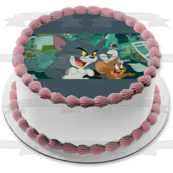 Tom y Jerry en Nueva York Imagen comestible para decoración de tarta ABPID55351 