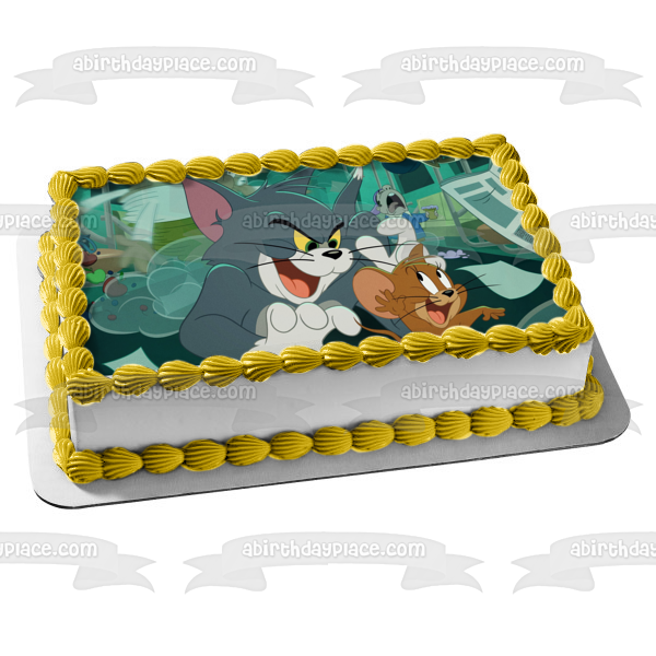 Tom y Jerry en Nueva York Imagen comestible para decoración de tarta ABPID55351 