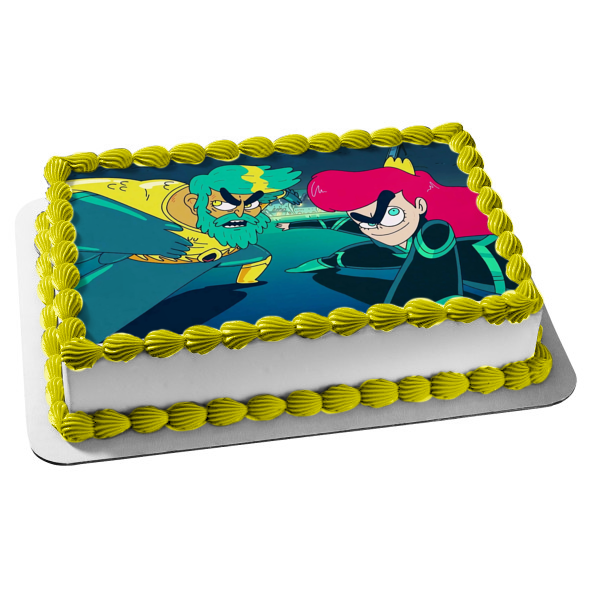 Zig & Sharko Marina the Mermaid Edible Cake Topper Image ABPID55323