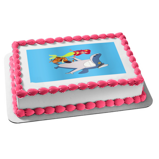 Zig & Sharko Marina the Mermaid Edible Cake Topper Image ABPID55365