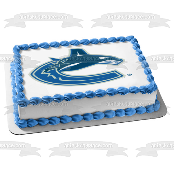 Imagen comestible para tarta con el logotipo de los Vancouver Canucks de la NHL ABPID07314 