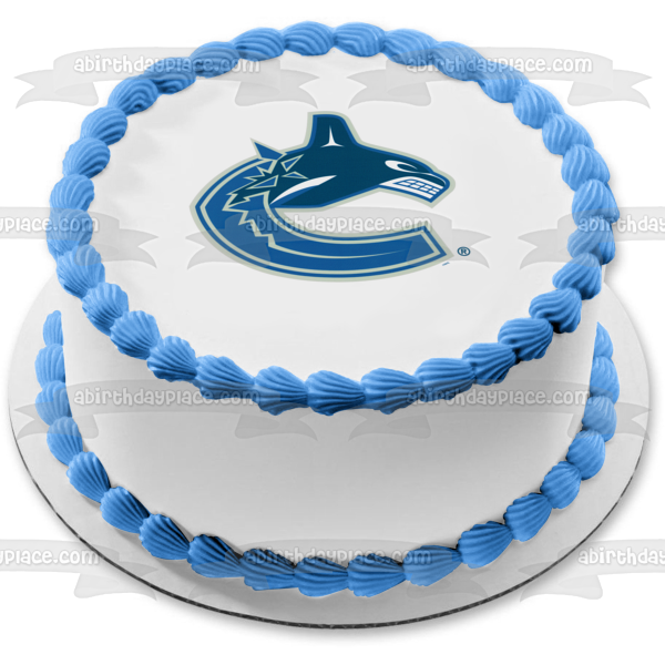 Imagen comestible para tarta con el logotipo de los Vancouver Canucks de la NHL ABPID07314 