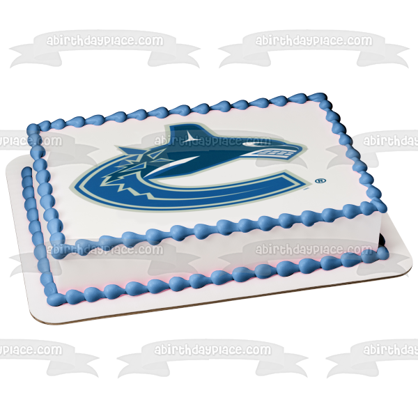 Imagen comestible para tarta con el logotipo de los Vancouver Canucks de la NHL ABPID07314 