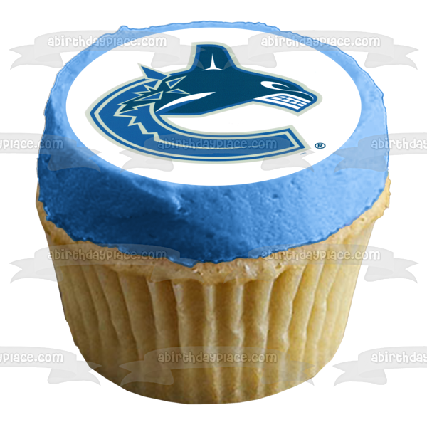 Imagen comestible para tarta con el logotipo de los Vancouver Canucks de la NHL ABPID07314 