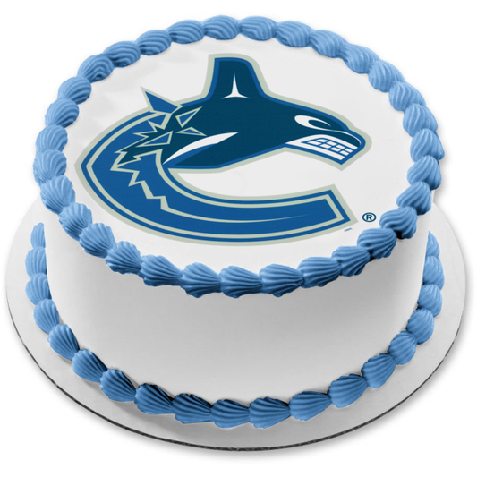 Imagen comestible para tarta con el logotipo de los Vancouver Canucks de la NHL ABPID07314 