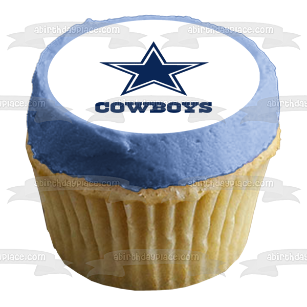 Dallas Cowboys 1964-presente Logotipo Estrellas NFL Imagen comestible para decoración de tarta ABPID07170 