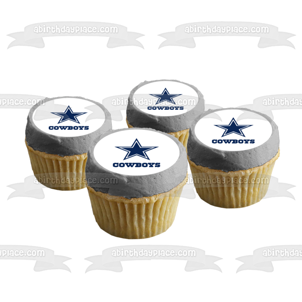 Dallas Cowboys 1964-presente Logotipo Estrellas NFL Imagen comestible para decoración de tarta ABPID07170 