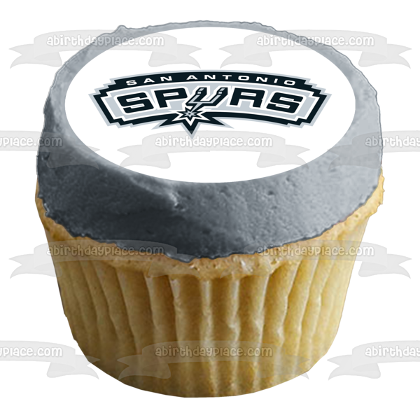 San Antonio Spurs 2018 Logo NBA Edible Cake Topper Image ABPID07181