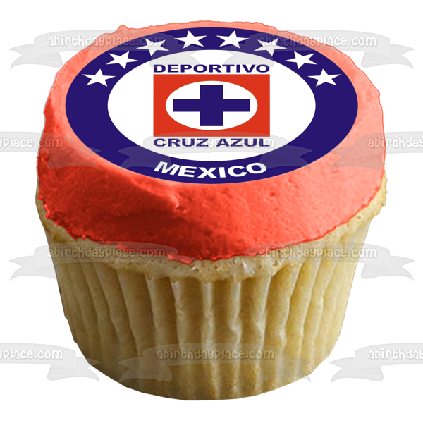 Deportivo Cruz Azul Mexico Logo Soccer Club Mexican Football Club Edible Cake Topper Imagen ABPID07186 