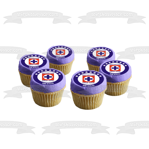 Deportivo Cruz Azul Mexico Logo Soccer Club Mexican Football Club Edible Cake Topper Imagen ABPID07186 