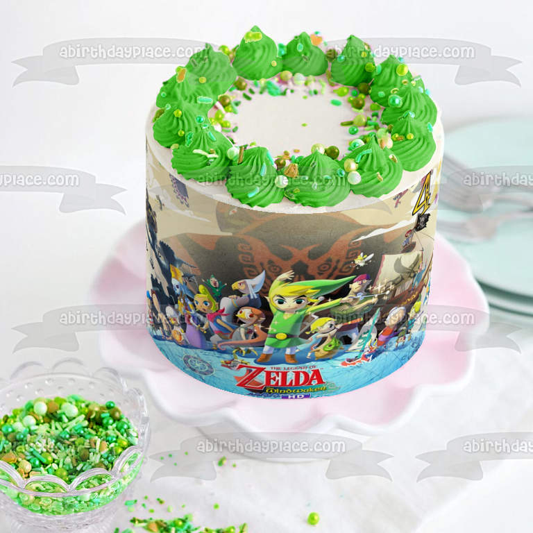 Zelda Wind Waker 4 Link Beele Fado Fishmen Gonzo and Laruto Edible Cake Topper Image ABPID07340