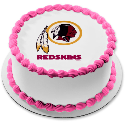 Imagen de decoración comestible para tarta con logotipo principal de los Washington Redskins de la NFL ABPID07230 