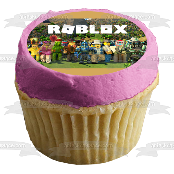 Imagen de decoración comestible para tarta con personajes variados de Roblox ABPID07367 