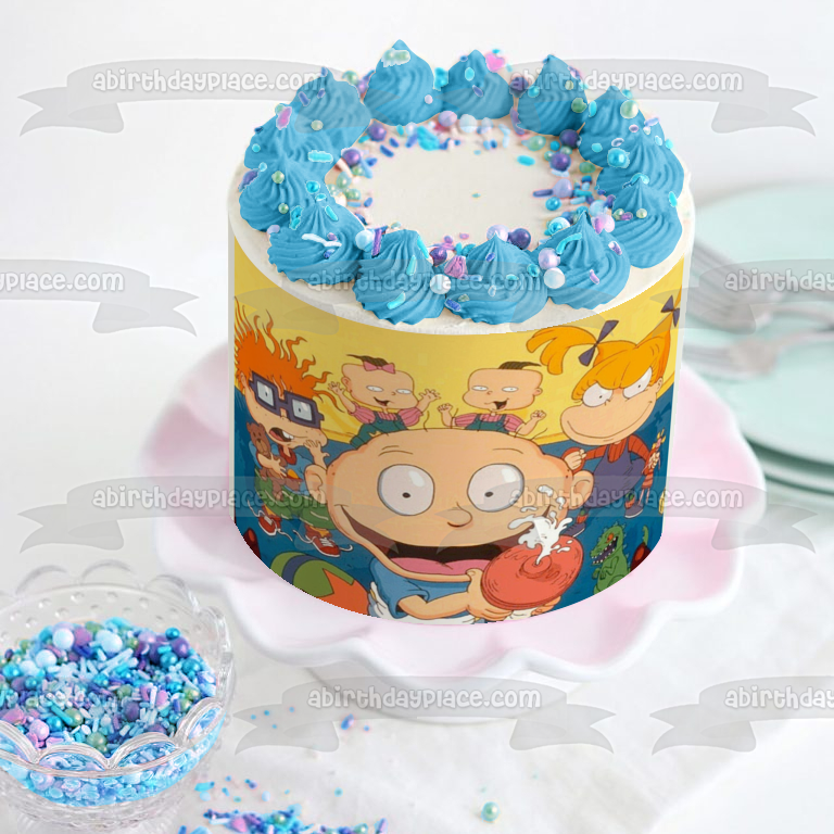 The Rugrats Chuckie Angelica Tommy Phil and Lil Edible Cake Topper Image ABPID07423