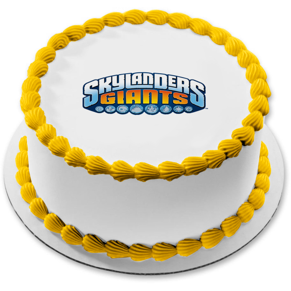 Imagen comestible para decoración de tarta con el logotipo de los Gigantes de Skylanders ABPID07622 