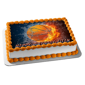 Basketball edible cake topper muffin image party decoration gift birthday  new | eBay