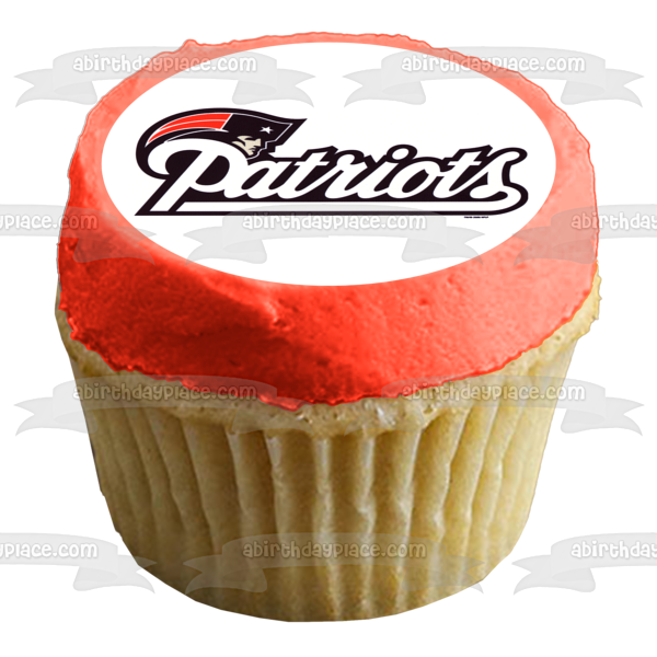 Imagen comestible para tarta con logotipo de los New England Patriots de la NFL National Football League ABPID07484 