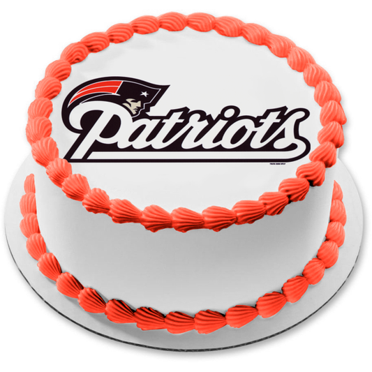 Imagen comestible para tarta con logotipo de los New England Patriots de la NFL National Football League ABPID07484 