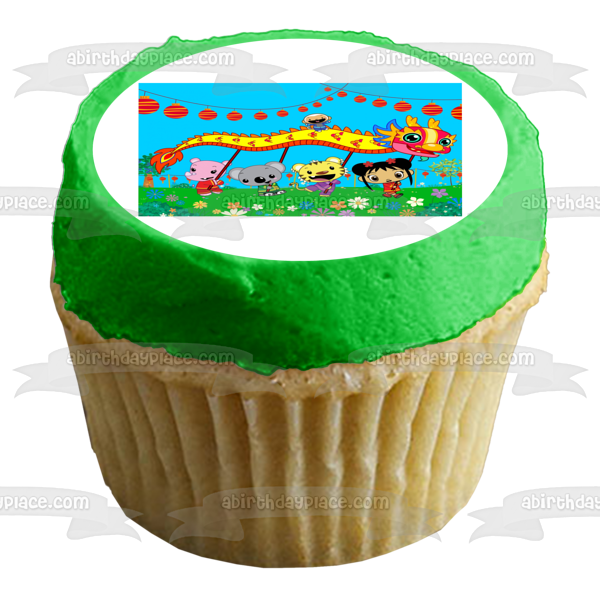 Ni Hao, Kai-Lan Rintoo Tolee Lulu and Hoho Edible Cake Topper Image ABPID07490