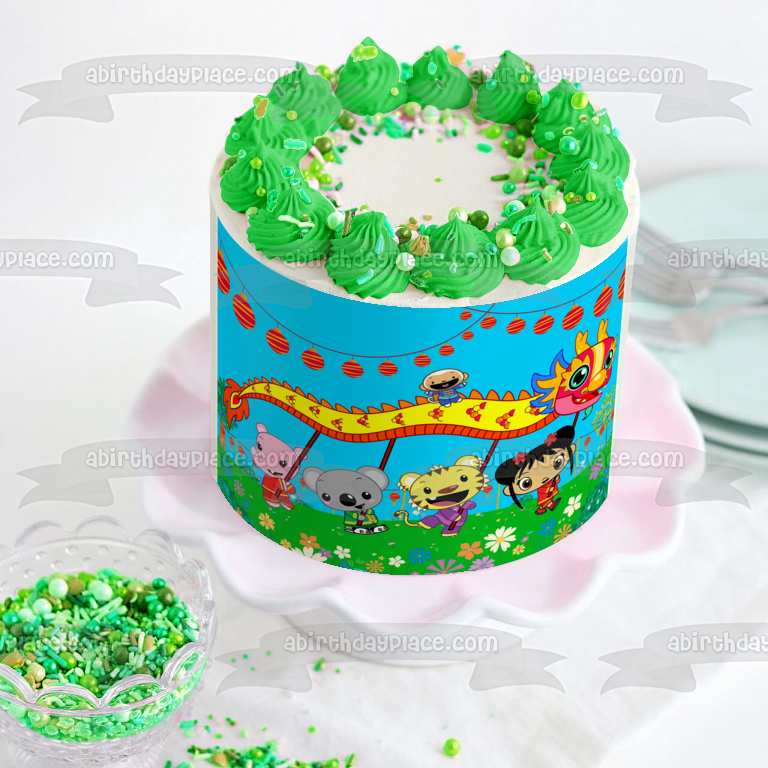 Ni Hao, Kai-Lan Rintoo Tolee Lulu and Hoho Edible Cake Topper Image ABPID07490