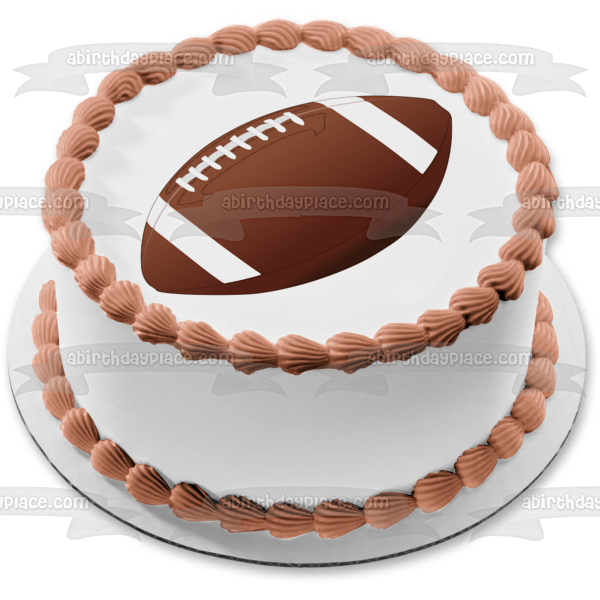 Deportes un balón de fútbol comestible decoración para tarta imagen ABPID07511 